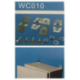 TIBOX WC010 wall mounting element (set of 4 pcs.)