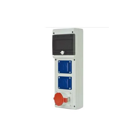 SCAME Block panel with plug sockets