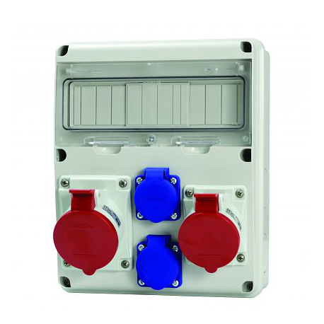 SCAME ENERBOX panel with socket outlets